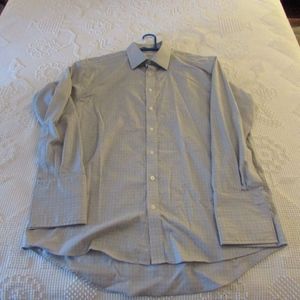 Charles Tyrwitt Gray Mens Button Shirt Cuff 17.5
